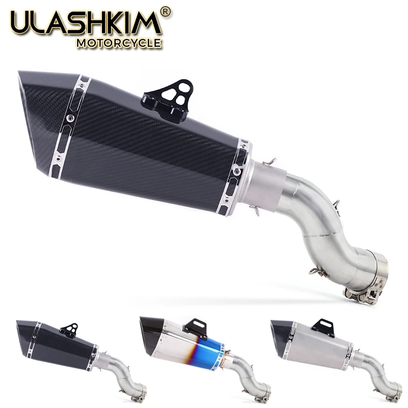 

Мотоцикл выхлопная средняя труба глушитель полная система труба без шнуровки для Kawasaki Z900 Z 900 2017 2018