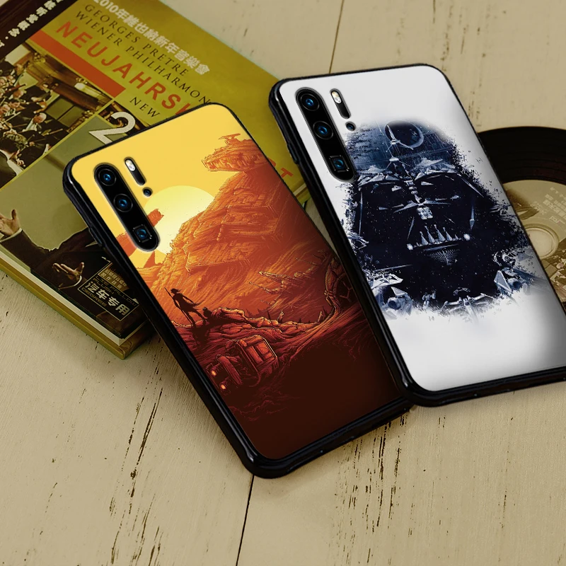 Твердый чехол с мультяшным роботом для samsung мягкий силиконовый huawei P30 Lite Pro P Smart 2016