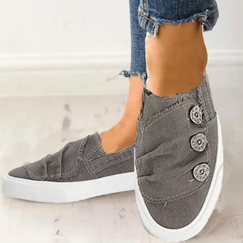 Женские кроссовки без шнуровки повседневная обувь на плоской подошве из