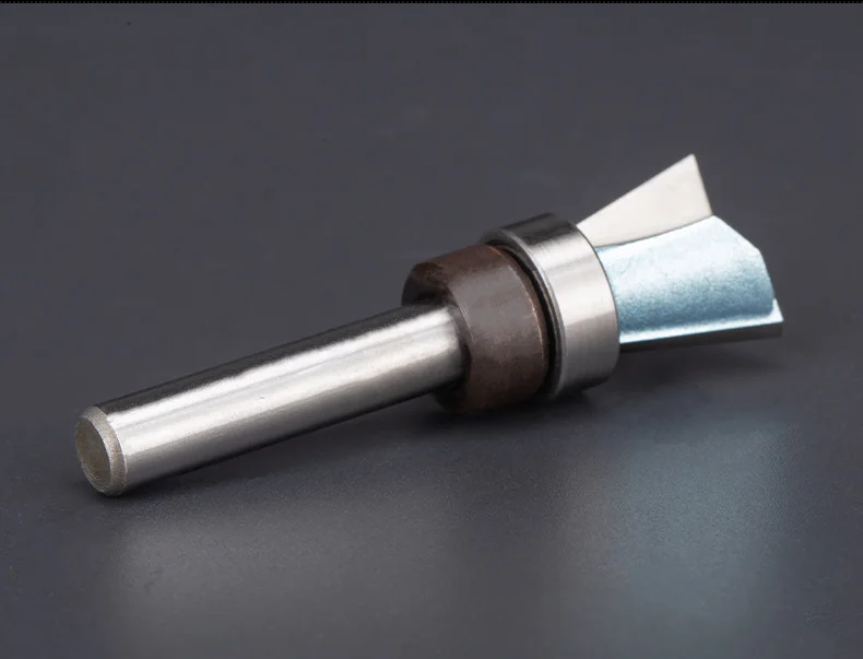 TIDEWAY Tungsten Carbide Steel Dovetail Router Bits Bearing Dovetail Groove Tenon Woodworking Milling Cutter 1/4 Inch Shank
