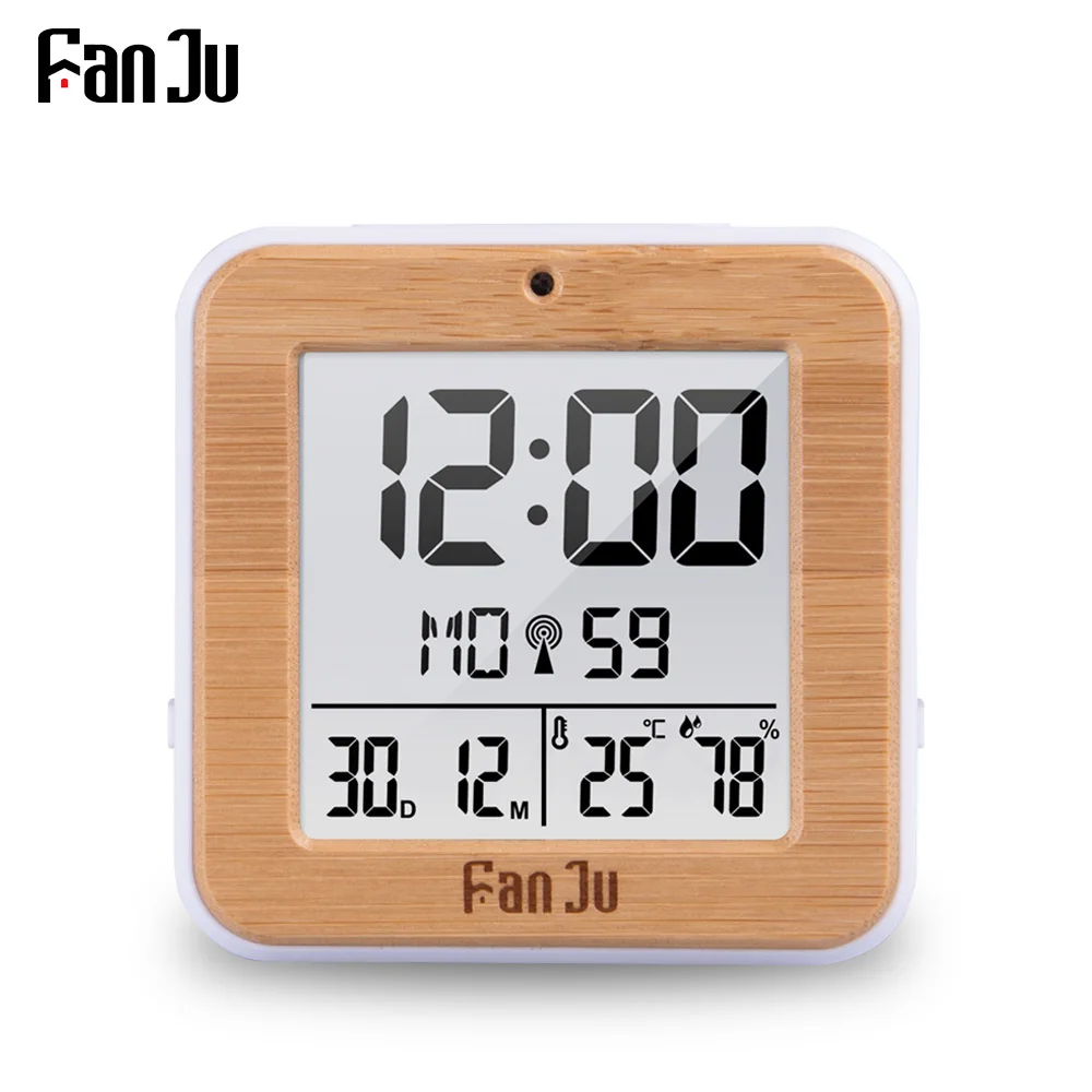 

FanJu FJ3533 Digital Alarm Clock LED Temperature Humidity Dual Alarm Auto Backlight Snooze Date thermometer Desktop Table Clock