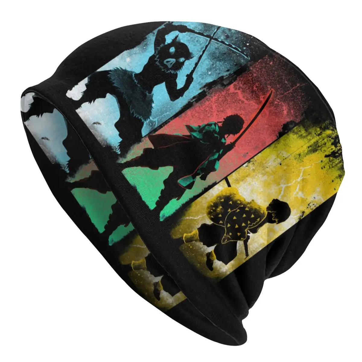 

Какая у вас Kata Kimetsu no Yaiba, кепки с рассекающим демонов Аниме Манга, шапочки в стиле хип-хоп, облегающие шапки, мужская шапка двойного назначени...