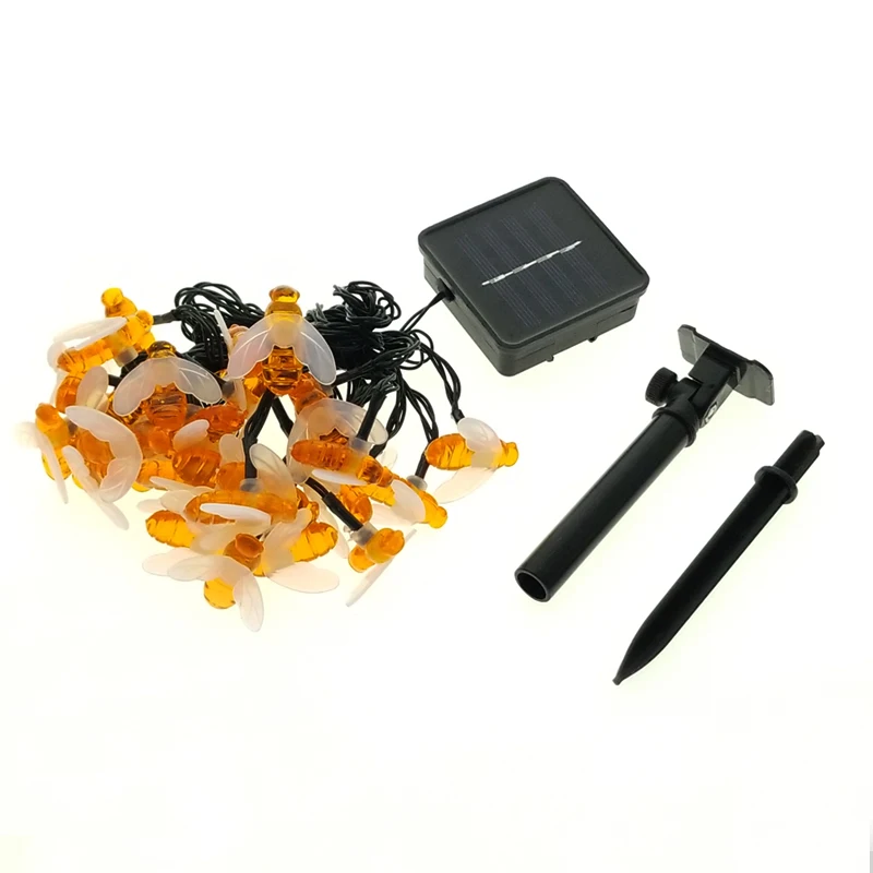 

30LED Bee Shaped LED String Lights Battery Operated Christmas Garlands Fairy Lights For Holiday Party Garden Decor