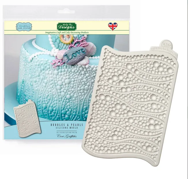 Feihuan 1 шт. жемчуг кружева силиконовый Фондант для форм кекса формы украшения торта