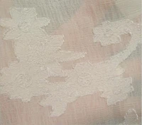 1 yard jacquard flower chiffon fabric in nude for blouse background bridal gowns table runner