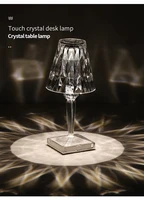 usb diamond table lamp acrylic decoration light for bar bedroom bedside coffee crystal led desk lamps gift lighting dropshipping