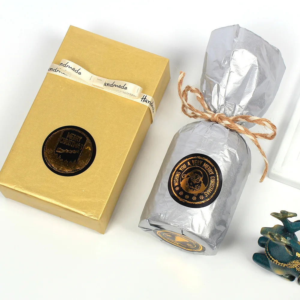 10 шт. Золотая бумажная папиросная Рождественская подарочная упаковка Серебряное