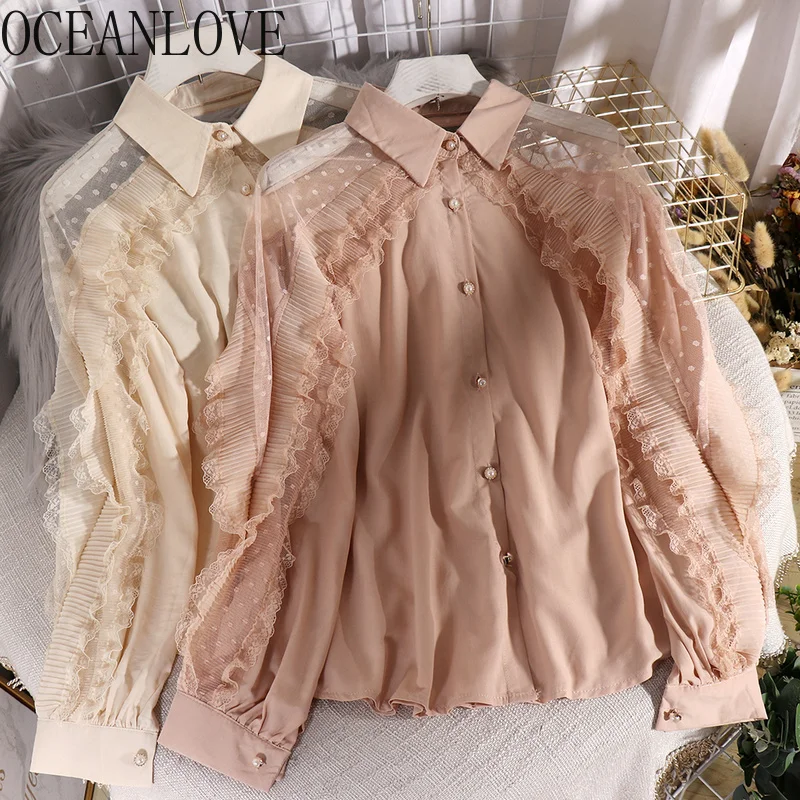 Новинка 14201 года. Элегантные шифоновые блузки для женщин. Однотонные сексуальные