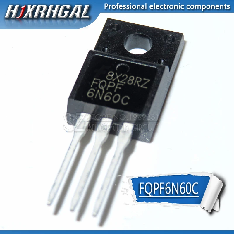 1 шт. FQPF6N60C TO-220F 6N60C 6N60 TO220F FQPF6N60 1 шт. FQPF6N60C TO-220F 6N60C 6N60 TO220F FQPF6N60