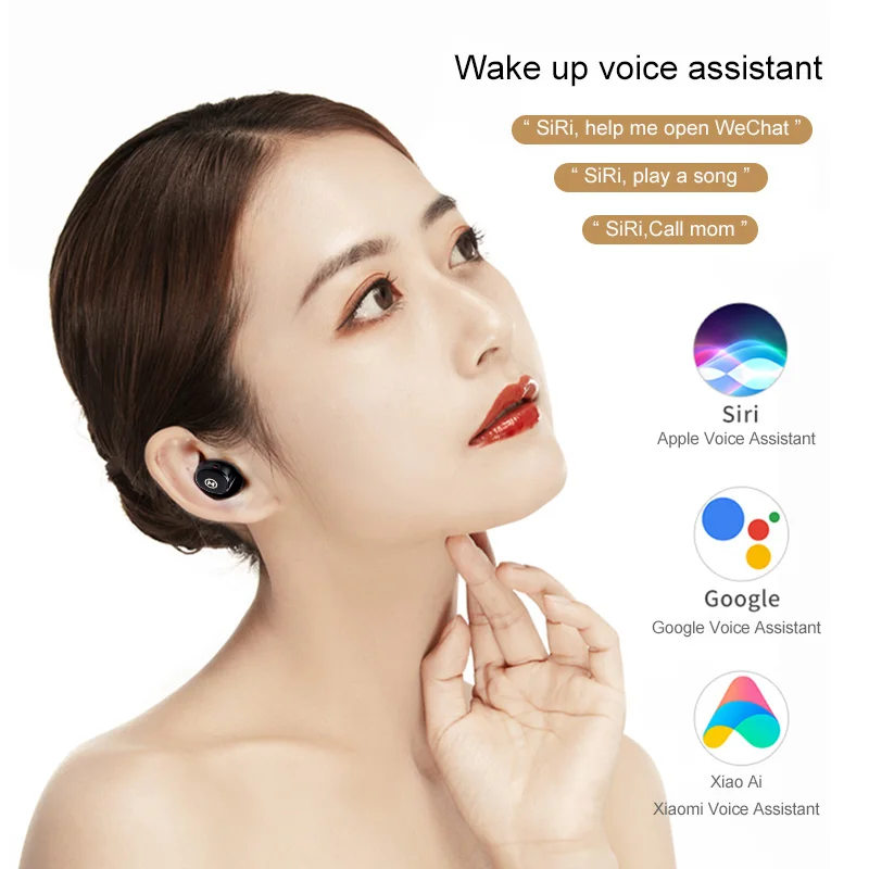 Миниатюрные настоящие беспроводные наушники Bluetooth 5 0 Realtek Chip IPX6