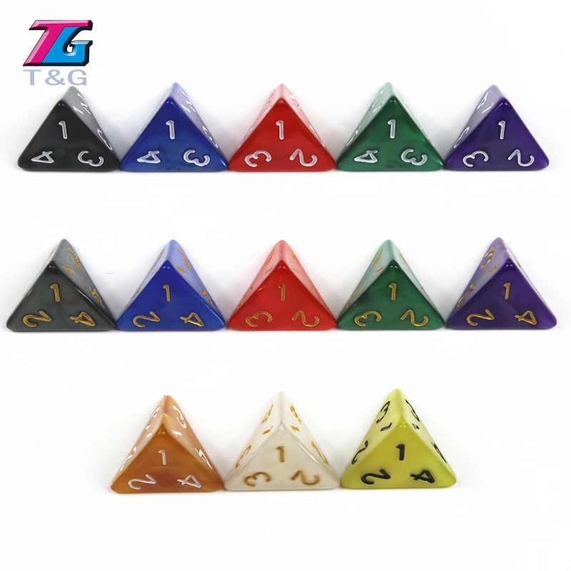 Новый четырехсторонний игровой набор игральных костей TRPG D4 для игры DND