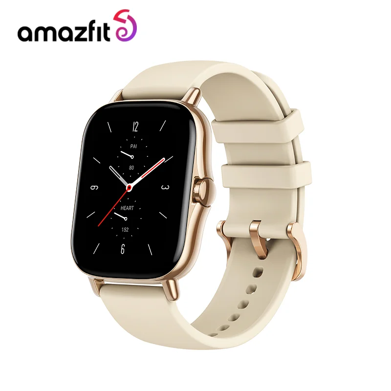 Global Version Amazfit GTS 2 Smartwatch AMOLED Display Long Battery Life 5ATM Alexa Built-in Smart Watch For Android IOS Phone