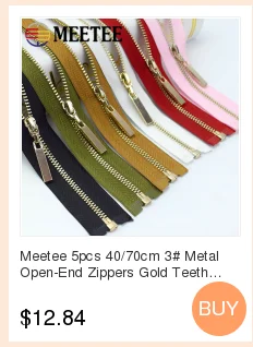 Meetee 2 шт 60-120 см 8# Смола двусторонний на молнии пуховик на молнии DIY длинная одежда Двухсторонний Слайдер ручной Швейные материалы ZA004