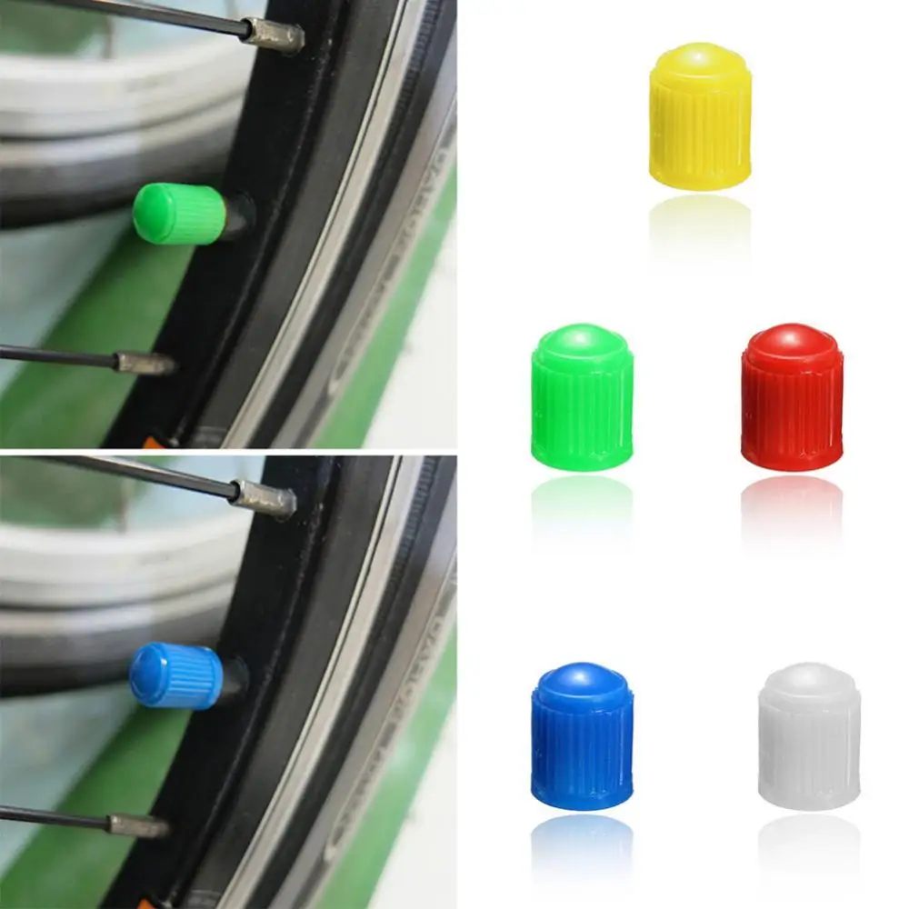 

40% Dropshipping!! 100Pcs Universal Car Auto Bicycle Tire Tyre Valve Stem Dust Caps Plastic Cover