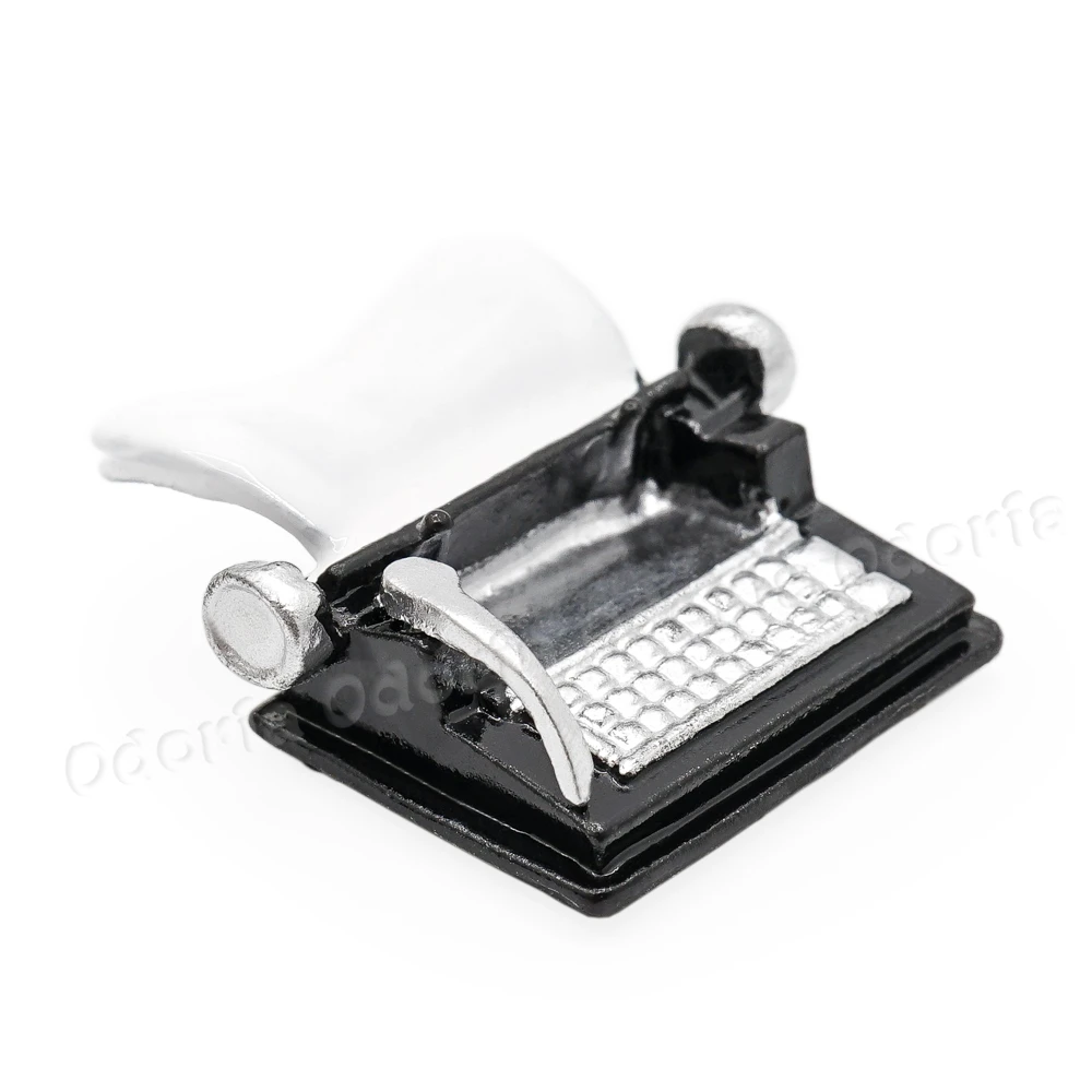 Odoria 1:12 миниатюрная черная машинка для письма антикварная старомодная учебная
