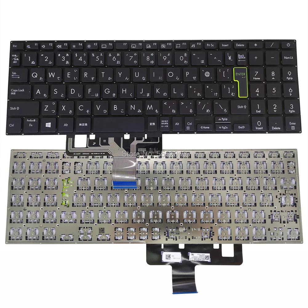 

Японские Сменные клавиатуры для ASUS Vivobook 14 S433 X421 15 S533 JP, японский черный, серебристый ноутбук с подсветкой клавиатуры, горячая Распродажа