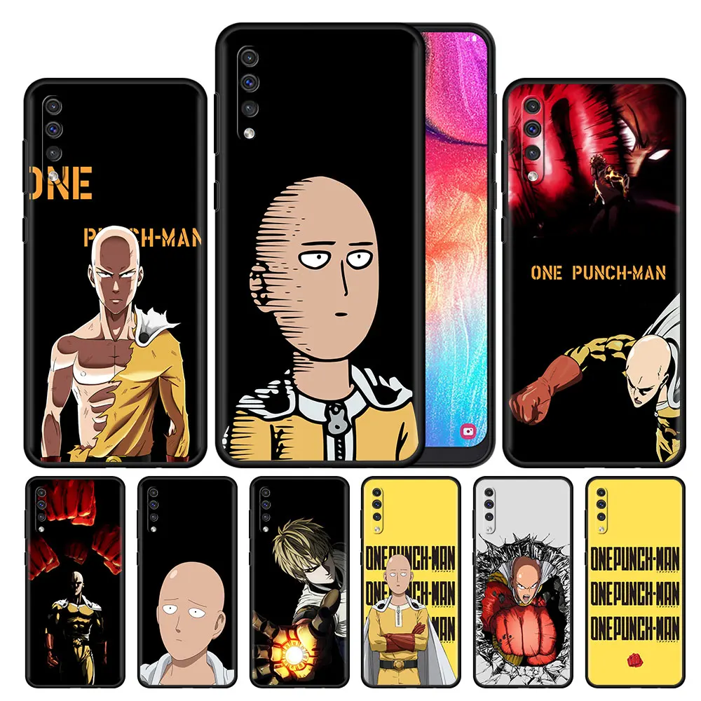 

Case For Samsung Galaxy A50 A10 A70 A30 A20e A20s A40 A10s A7 2018 A90 5G Black Soft Phone Covers Shell ONE PUNCH MAN