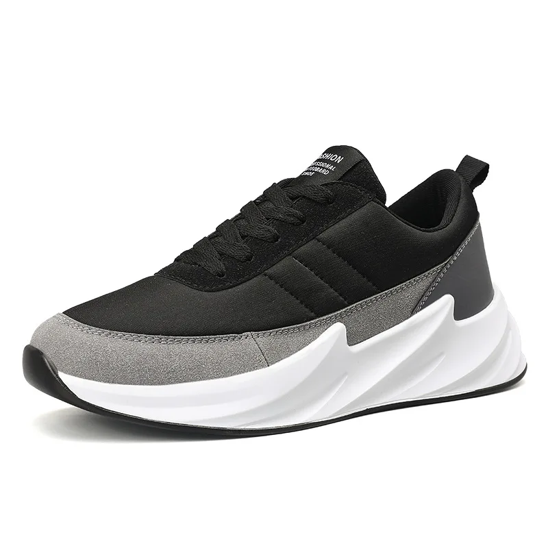 

Spring Newest Men Casual Flat Shoes Trend Lace-up Patchwork Youth Sneakers Comfortable Cool Loafers Footwear