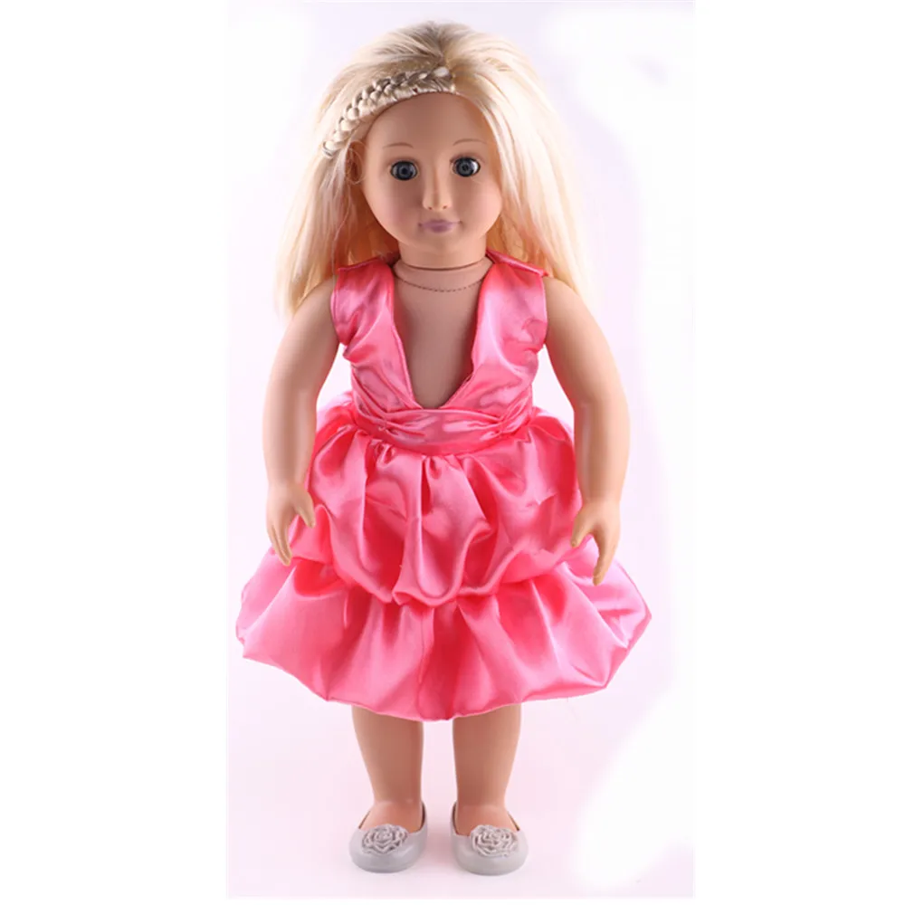 Тс для KidsDoll платье Свадебная вечеринка кукол 18 дюймов американская кукла и 43 см