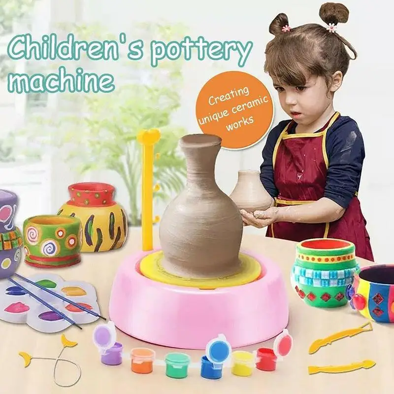

Diy Toy Pottery Workshop Handmade Pottery Ornaments Toys Ceramic Electric I7J6