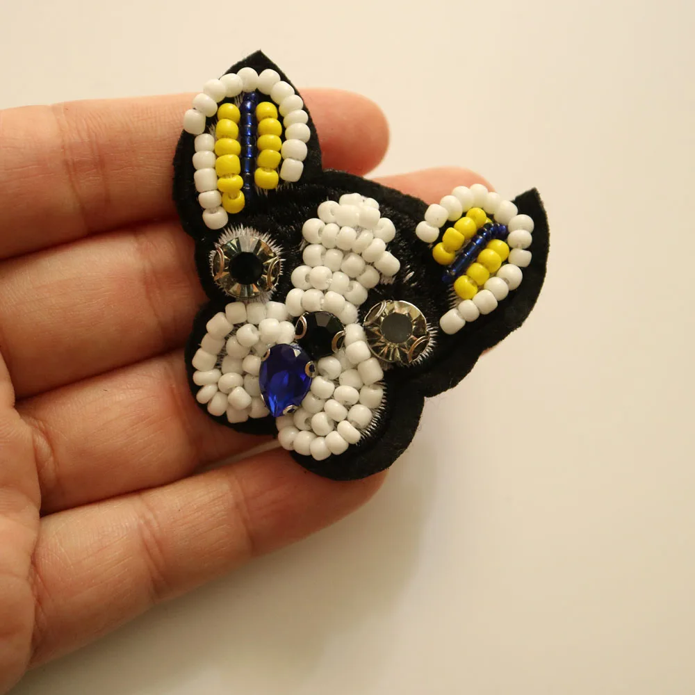 1 шт. нашивка для собак 3D Ручная работа|patch 3d|beaded patchespatches for clothing |