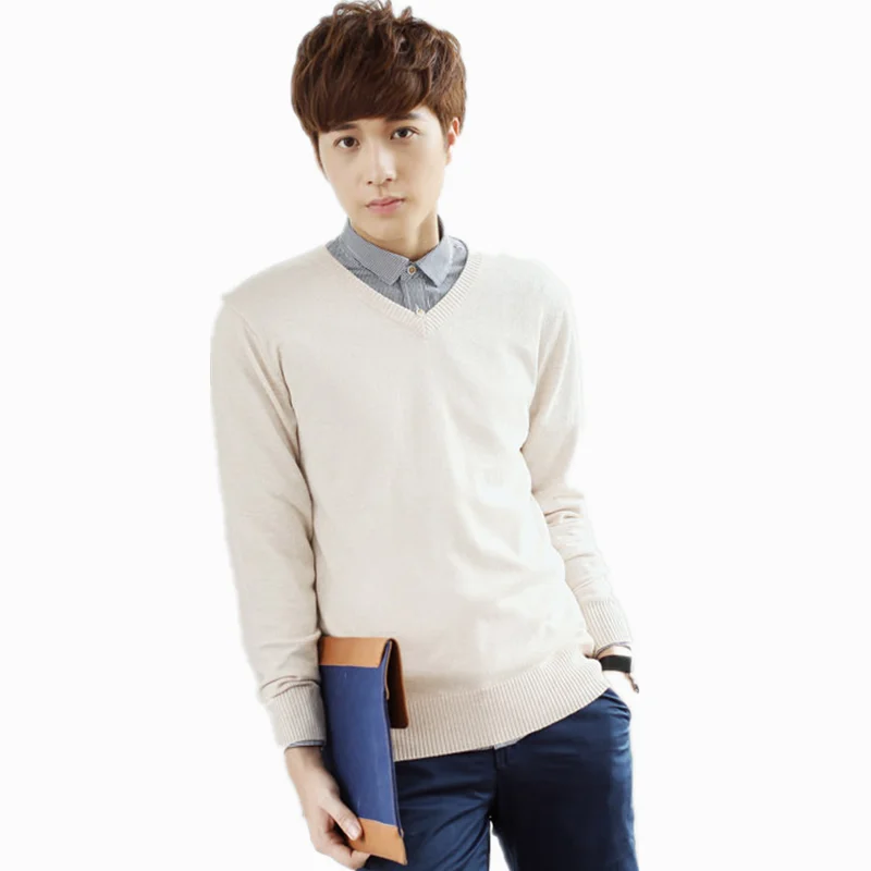 

Autumn Men New Casual Slim Long Sleeved Sweater Casaco Masculino Erkek Giyim Knitted Trui Mannen Korean Fashion Clothing Blusa