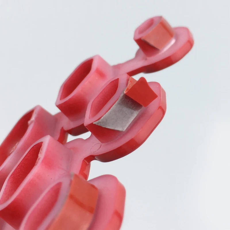 Решетка украшения Чистая красная пластиковая сотовая декоративная наклейка для