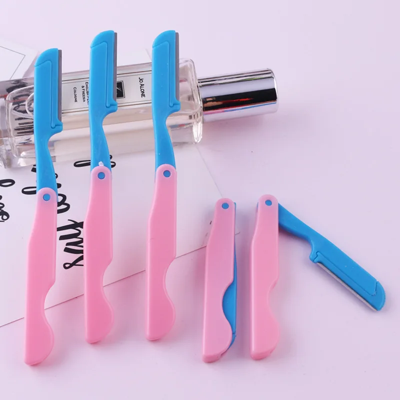 Ножницы для стрижки бровей лезвие лица макияж Пинцет выщипывания в форме ножниц