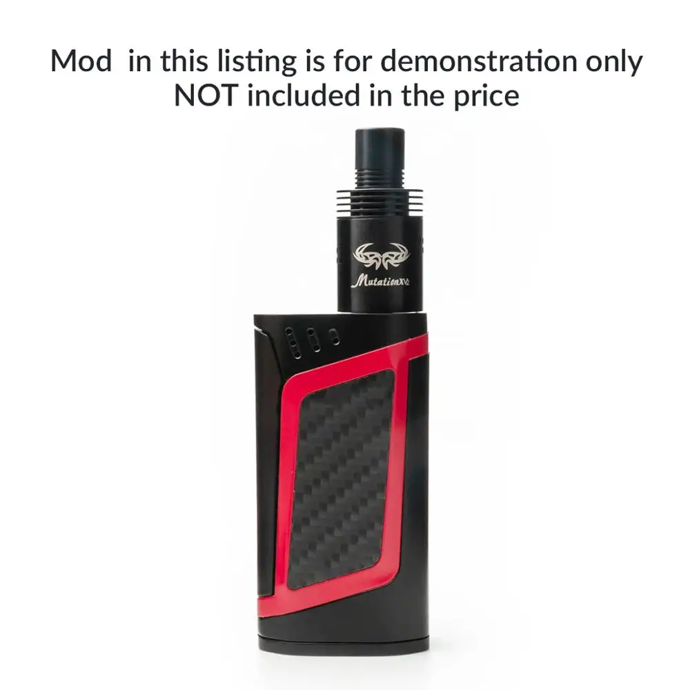 

Volcanee Mutation X V2 RDA Rebuildable Dripping Atomizer 22mm Diameter 18 Airflow Holes for Vape Tank Box Mod E Cigarette