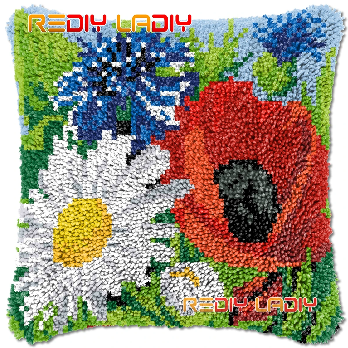 

Крючок на защелке, подушка, букет цветов, наборы для рукоделия, крупная акриловая пряжа, искусство, вязание крючком, подушка, чехол, хобби и р...