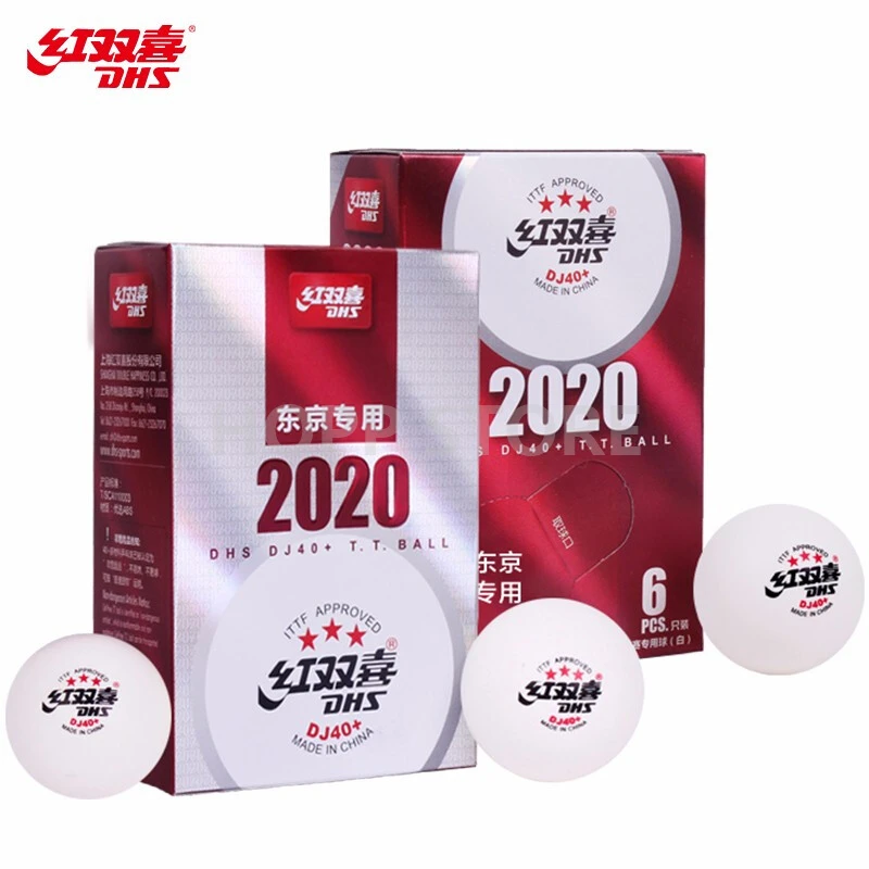 

DHS DJ40+ 3-Star BUSAN World TOKYO Olympic Games ITTF 3 Star D40+ Seamed ABS Plastic Table Tennis Ball DHS Ping Pong Balls
