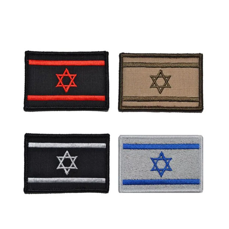 Израиль Флаг заплата вышивки Тактический 3D крюк уход за кожей лица паста значок