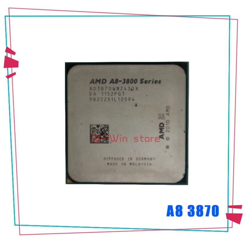 AMD A8-Series A8-3870K A8 3870 3870K 3 0 ГГц Quad-Core Процессор процессор AD3870WNZ43GX гнездо FM1 | Компьютеры