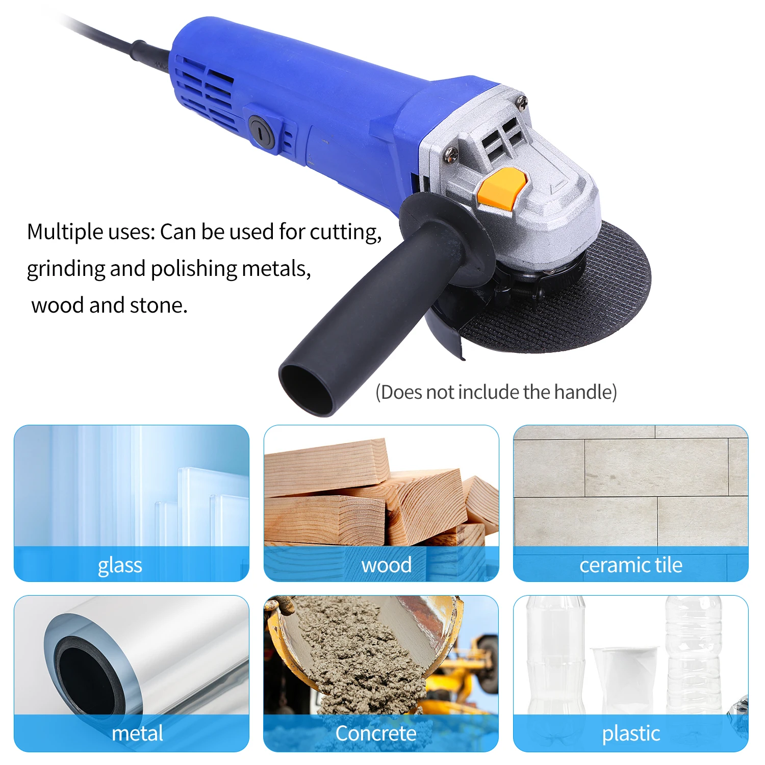 Kkmoon электрическая угловая шлифовальная машина противоскользящий полировщик