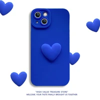 love heart frame bracket phone case for iphone 13 promax iphone 11 12 pro max soft silicon back cover