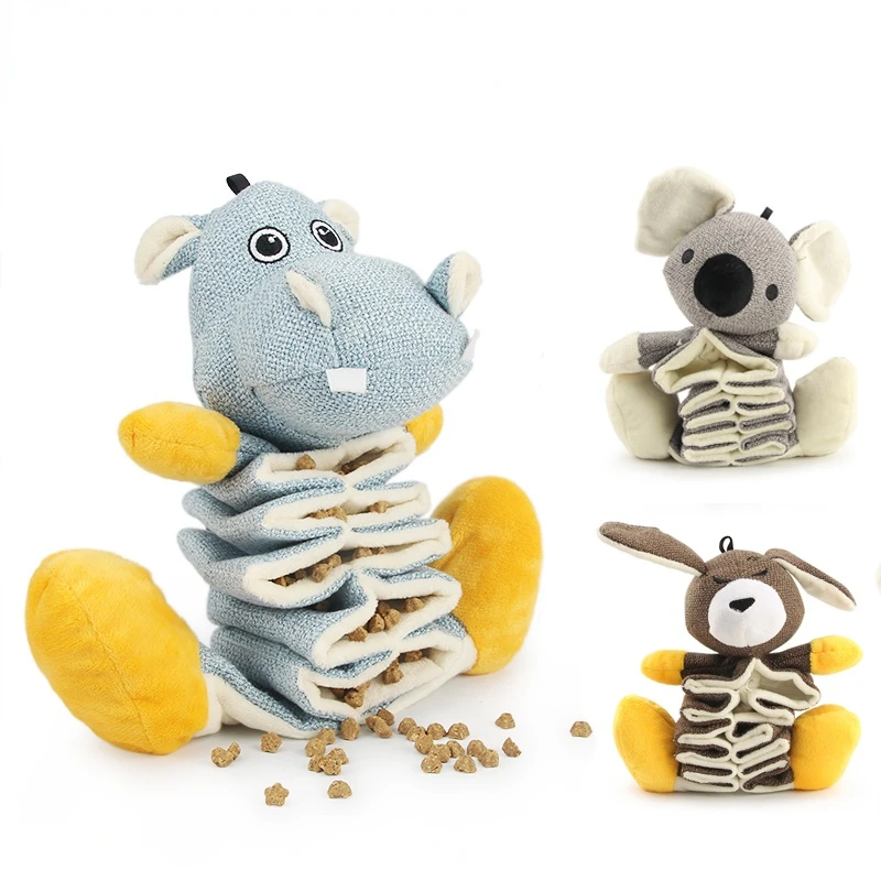 Игрушка для собак с утечкой ткани щенков игрушка медленного кормления маленьких