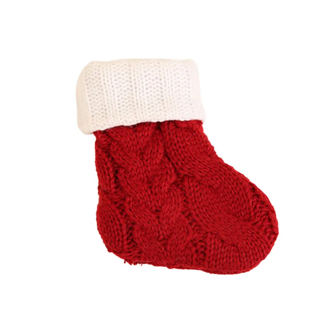 

Christmas Tree Hanging Gift Sock Cutlery set Christmas Decoration Stocking Sock Gift Candy Bags Lovely Gift Bag