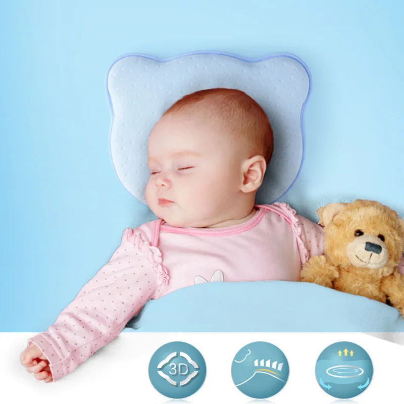 Memory Foam детские подушки дышащие детские подушки определенной формы для предотвращения плоской головы эргономичная подушка для новорожденного almofada infantil 0~ 12 м