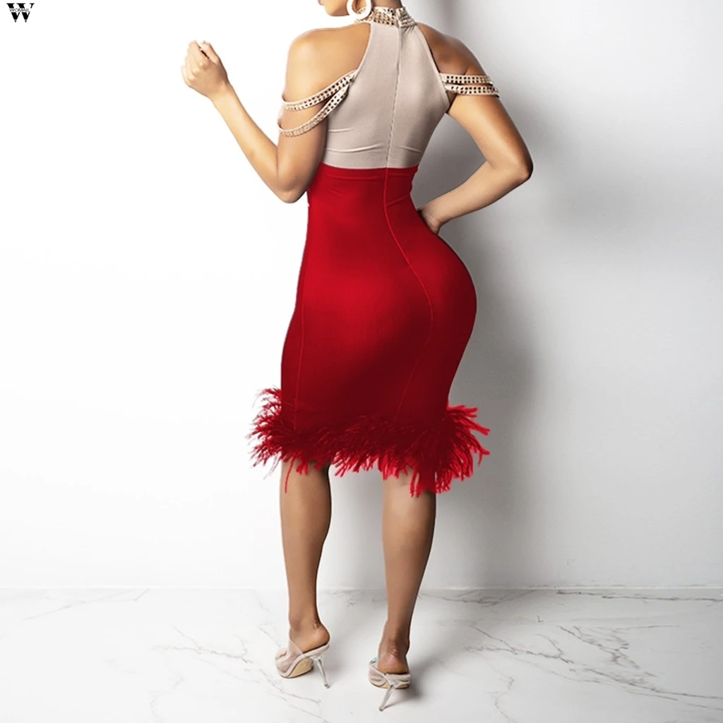 Зимнее женское платье для вечерние НКИ клуба ночного облегающее сексуальное с