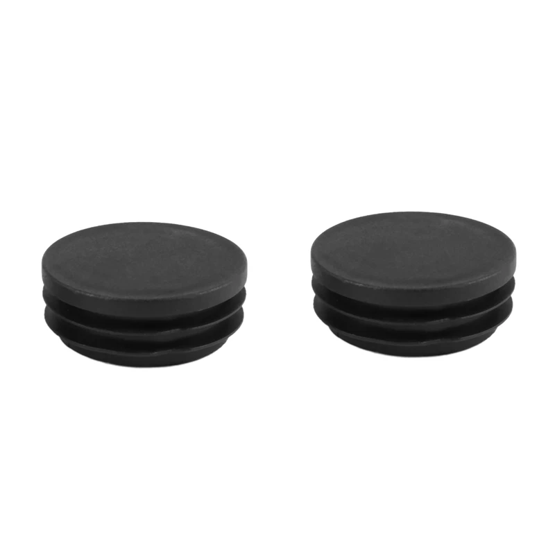 

4 Pcs Plastic 45mm Dia Round Tubing Tube Inserts Bungs Covers Black