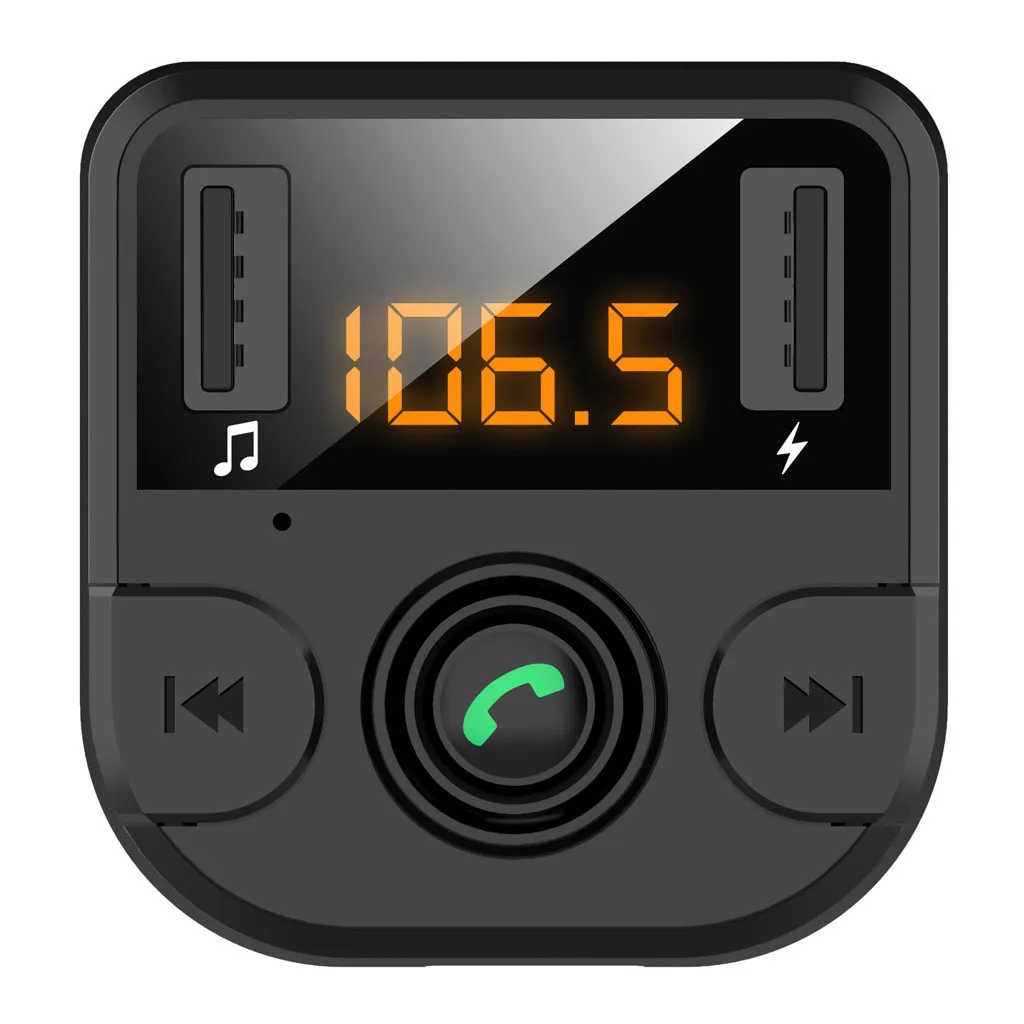 Автомобильный Bluetooth 5,0 fm-передатчик Беспроводной Громкая связь приемник Авто mp3-плеер 3.1A двойной USB быстрое зарядное устройство автомобильные аксессуары