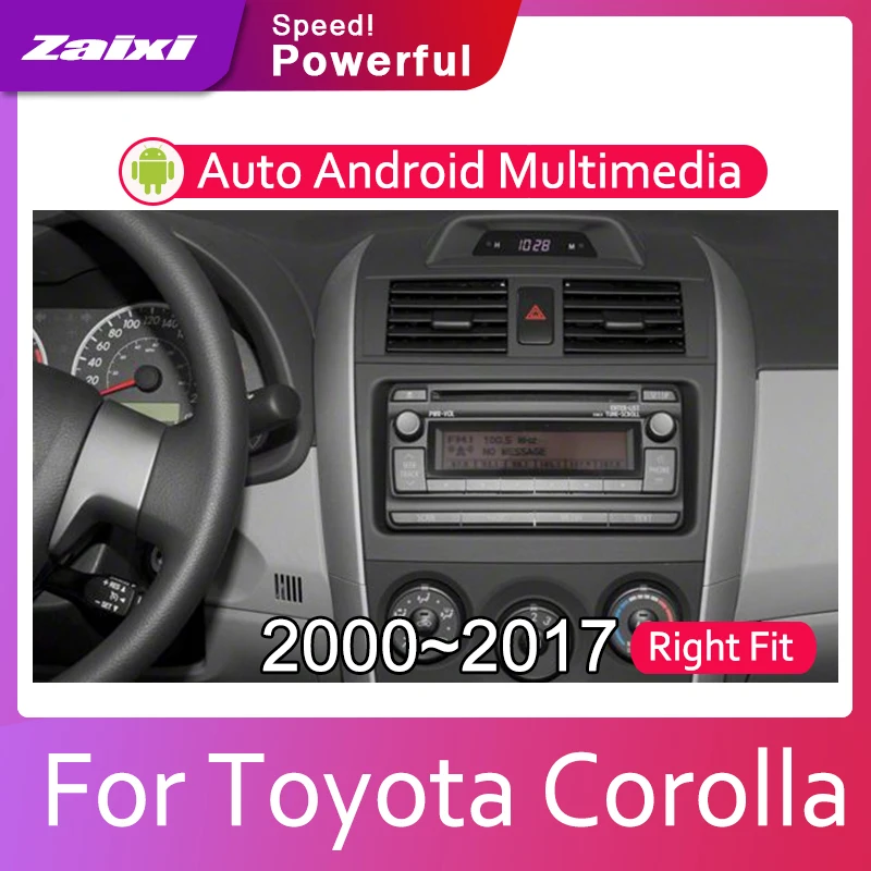 Автомагнитола для Toyota Corolla 2000-2017 Android 2 Din мультимедийный видеоплеер стерео GPS