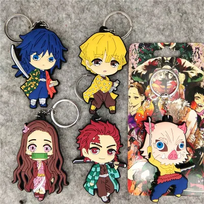 IVYYE 1 шт. брелок для ключей Kimetsu no Yaiba аниме из ПВХ с фигуркой милые игрушки подарок