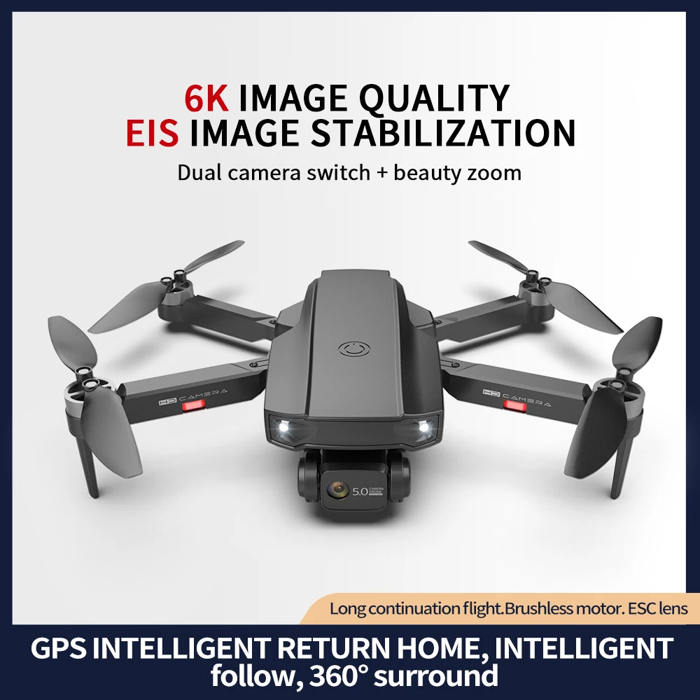 Складной Квадрокоптер S2 с HD-камерой 6K GPS FPV Wi-Fi | Электроника