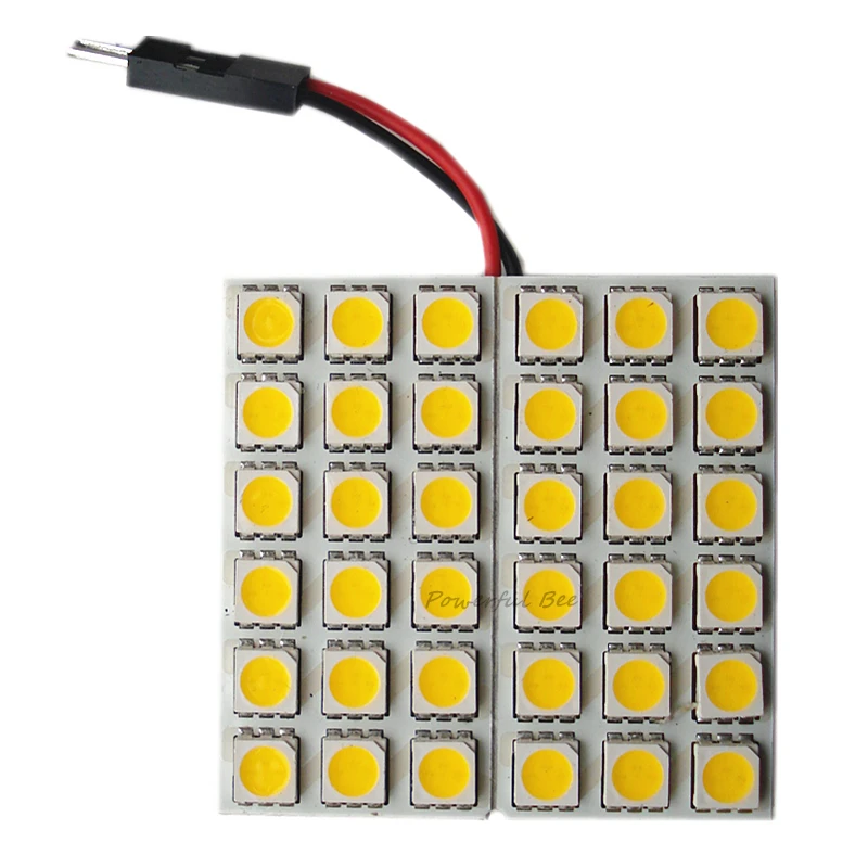 Светодиодная лампа для чтения автомобильной панели лодки 2 шт. мощность 5 Вт 36SMD T10