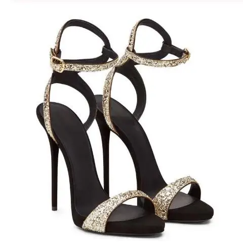 Сандалии женские на высоком каблуке босоножки-гладиаторы с ремешком щиколотке