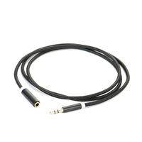audio cable nylon braided audio cable 3 5mm jack male to female headphone audio extension cord 18 trs jack to aux cord 1m