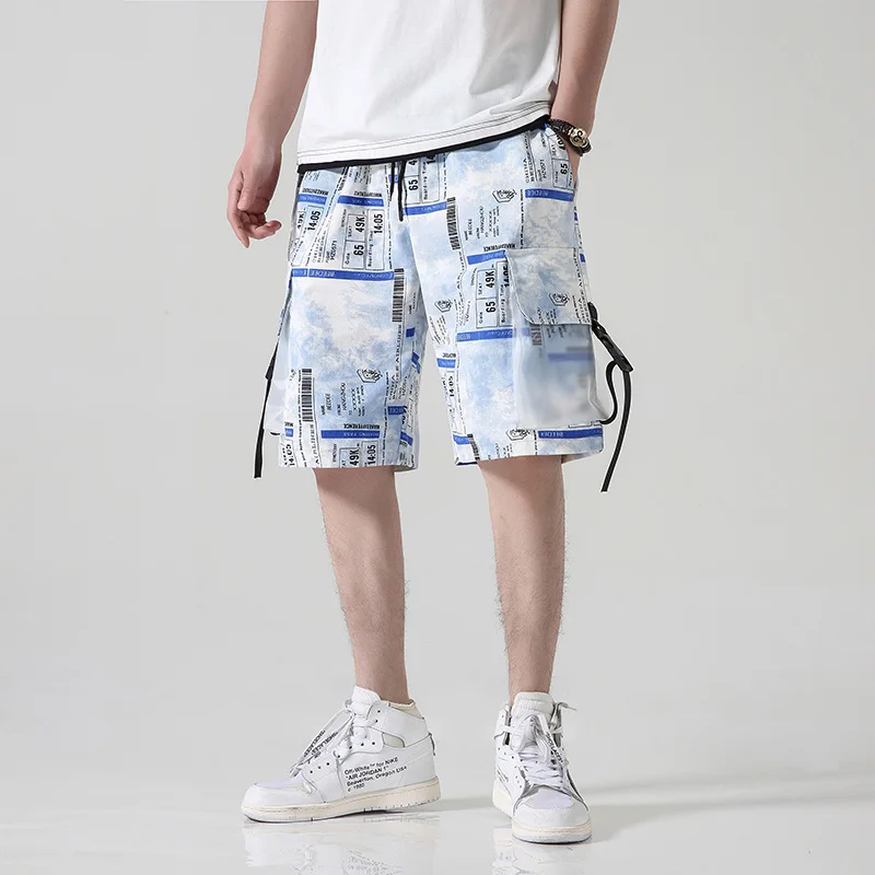 Мужские брюки карго шорты Уличная одежда в стиле хип хоп для бега мужчин
