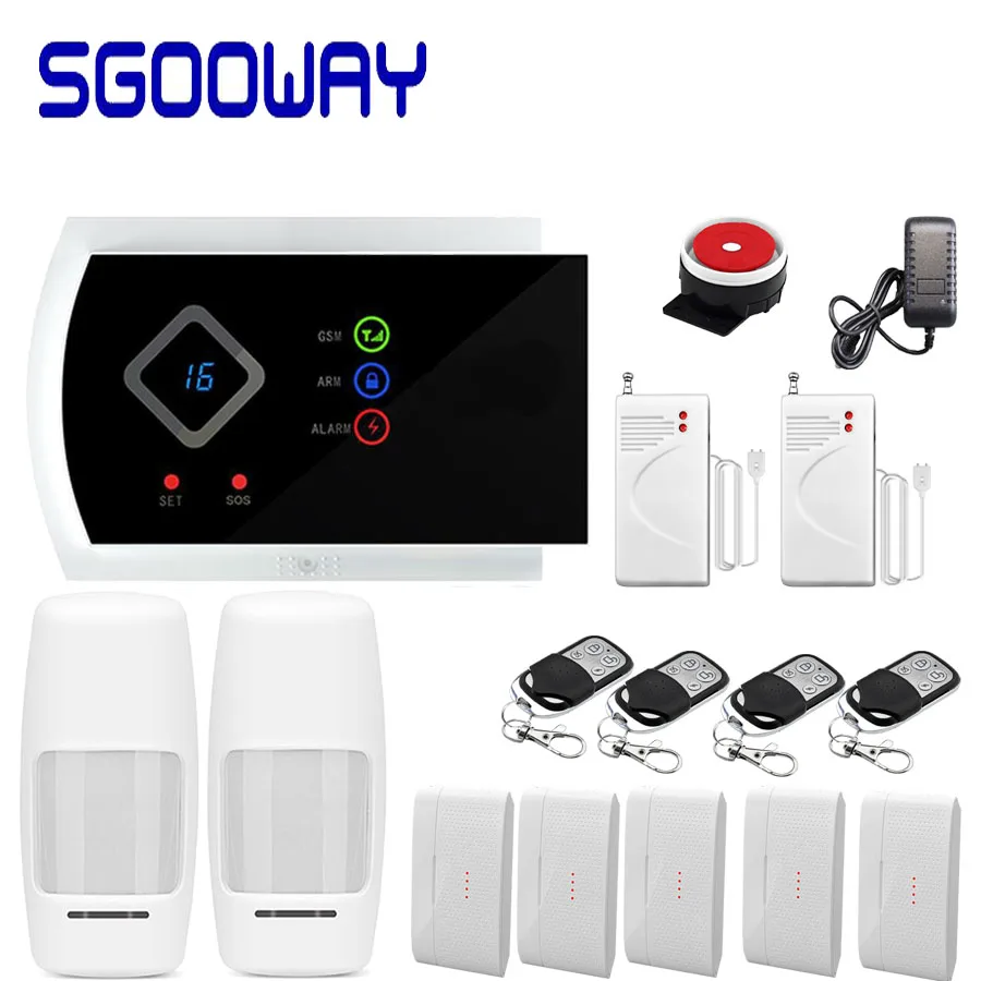Sgooway Smarts GSM сигнализация s Android IOS APP сигнализация домашняя система безопасности - Цвет: Set  E