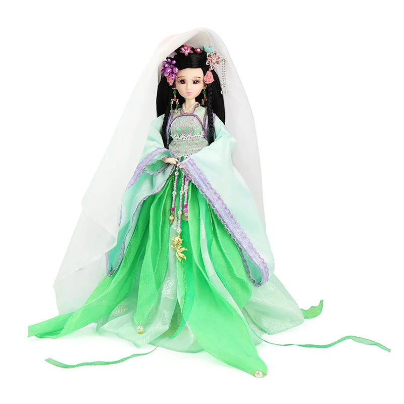 

Chinese Girl Dolls Collectible Vintage Xi Shi Doll Toys Gifts w/ Stand Four Beauties of Ancient China Series D2109